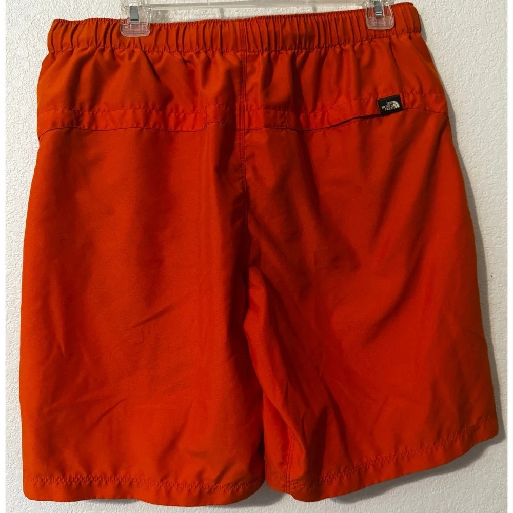 The North Face Orange‎ Hiking Shorts Belted Elastic Waist Outdoor Mens